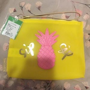 Lilly Pulitzer 'Sip Sip' Jelly Wristlet Pouch